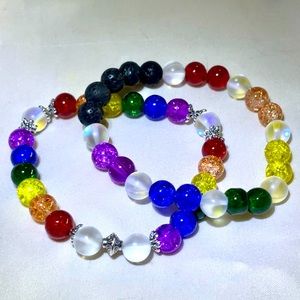 🏳️‍🌈Pride Rainbow Bracelet Duo